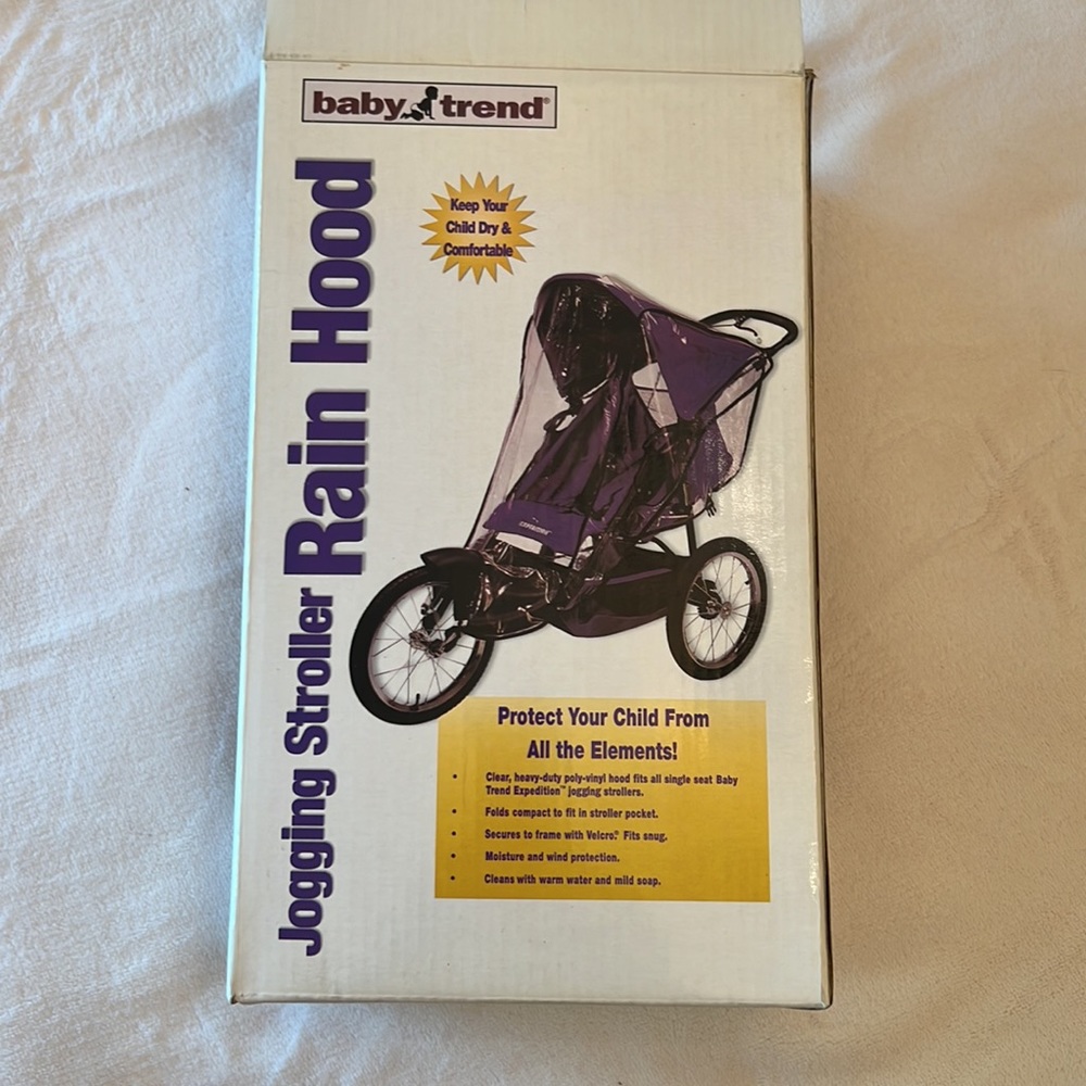 Baby Trend Jogging Stroller Rain Hood - Picture 2 of 4